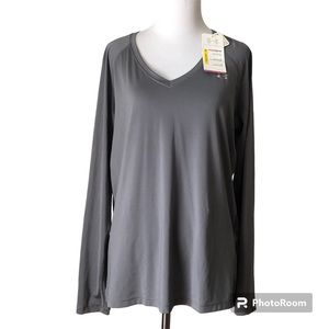 Under Armour Fitted Heat Gear Long Sleeve Shirt Size Large